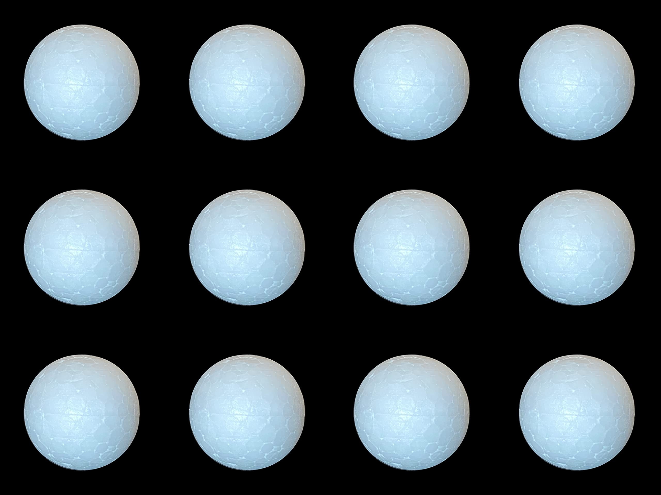 CalCastle Craft 12 Pack Mini to Jumbo White EPS Foam Balls for Modeling ...