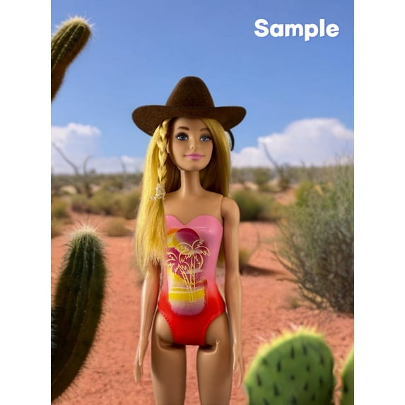 CalCastle Craft 12pcs Mini Cowboy Hat Western Wedding Favors Decoration 3" Brown