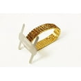 thumbnail image 1 of CalCastle Craft 1pc Rhinestone Wrist Band Stretch Corsage Flower Holder (Gold), 1 of 2