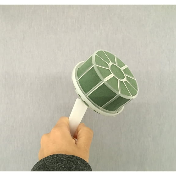 CalCastle Craft Fresh Flower Bouquet Holder Wedding Bridal Bouquet Holder Wet Foam Floral Angle Handle,1pc per unit