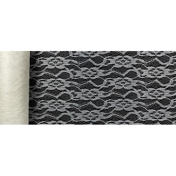 CalCastle Craft Lace Roll 6" x 10 Yards (30 feet) Table Runner Chair Sash for Wedding and Party Decor