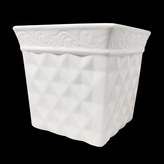 CalCastle Craft White Ceramic Porcelain Flower Vases Pots for House Plants and Living Room Dcor