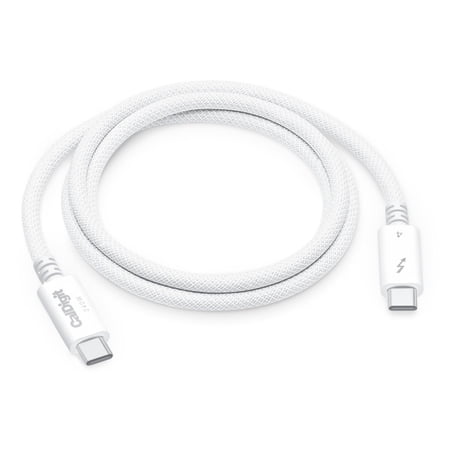 CalDigit 3.28' 240W Thunderbolt 4 USB-C Braided Pro Cable, White