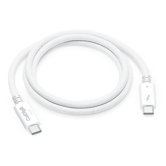 CalDigit 3.28' 240W Thunderbolt 4 USB-C Braided Pro Cable, White