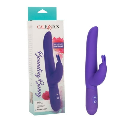 CalExotics 10-Function Bounding Bunny Powerful Dual Motors Silicone Vibrator - Purple