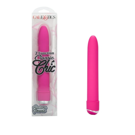 CalExotics 7-Function Classic Chic Standard Silky Smooth Vibrator - Pink
