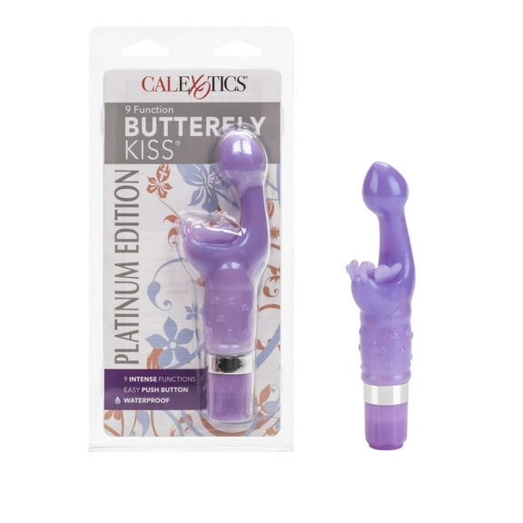CalExotics 9-Function Butterfly Kiss Platinum Edition Vibrator - Purple