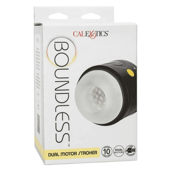CalExotics Boundless Dual Motor Rechargeable Stroker, Black