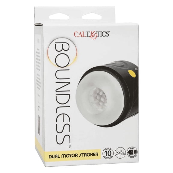 CalExotics Boundless Dual Motor Rechargeable Stroker, Black