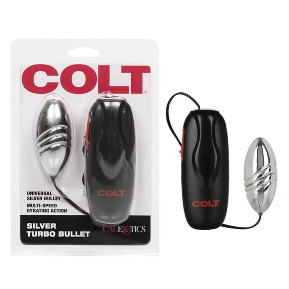 CalExotics COLT Gyrating Multi-Speed Turbo Bullet Vibrator - Silver