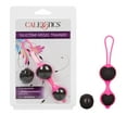 thumbnail image 1 of CalExotics Cocolicious Heart Shaped Silicone Kegel Trainer (3 Weight Set) - Pink & Black, 1 of 7