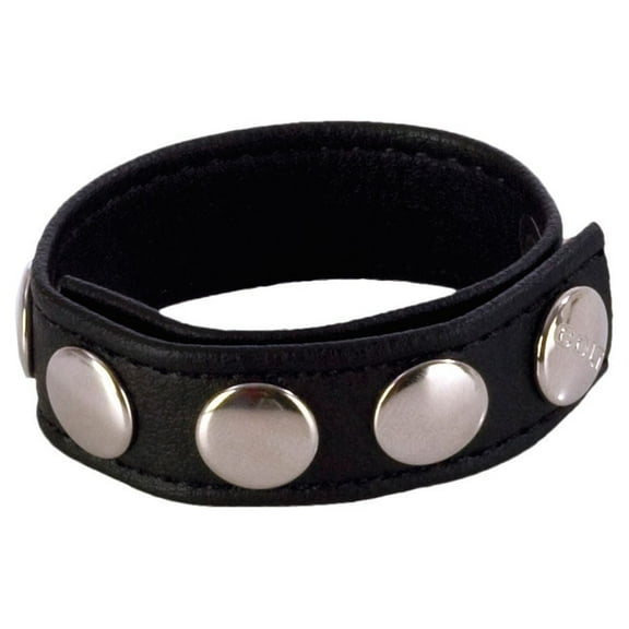 Colt Adjust 5 Snap Leather Penis Ring, 10 Count