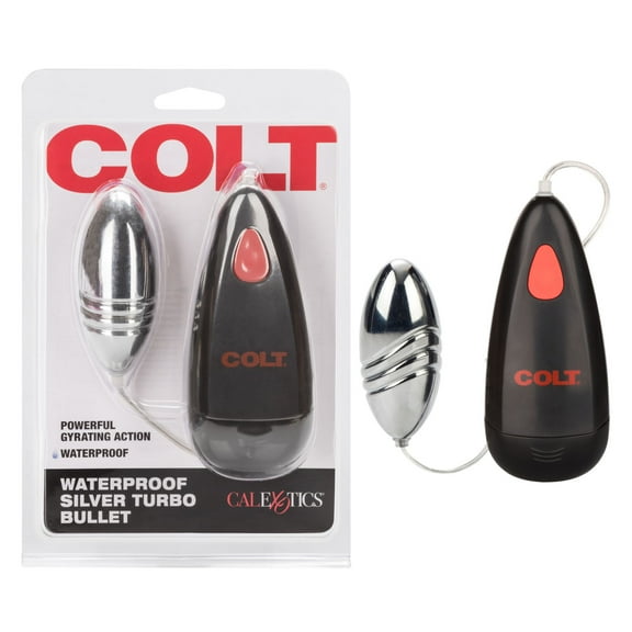 CalExotics Colt Gyrating 2-Speed Silver Turbo Bullet Vibrator