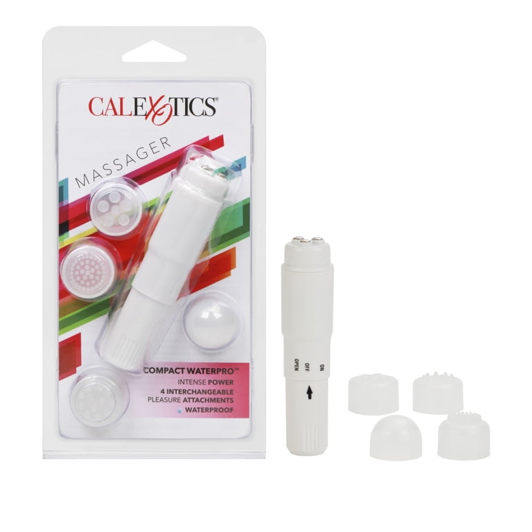CalExotics Compact Water-Resistant Travel Massager with 4