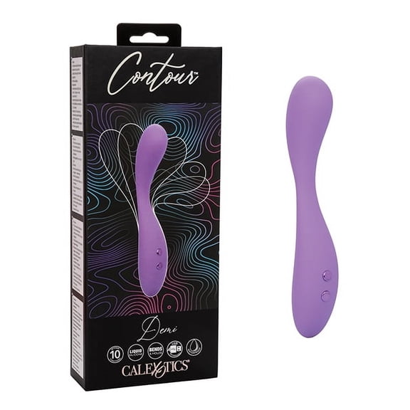 CalExotics Contour Demi Flexible Massager - Purple Personal Massage Wand