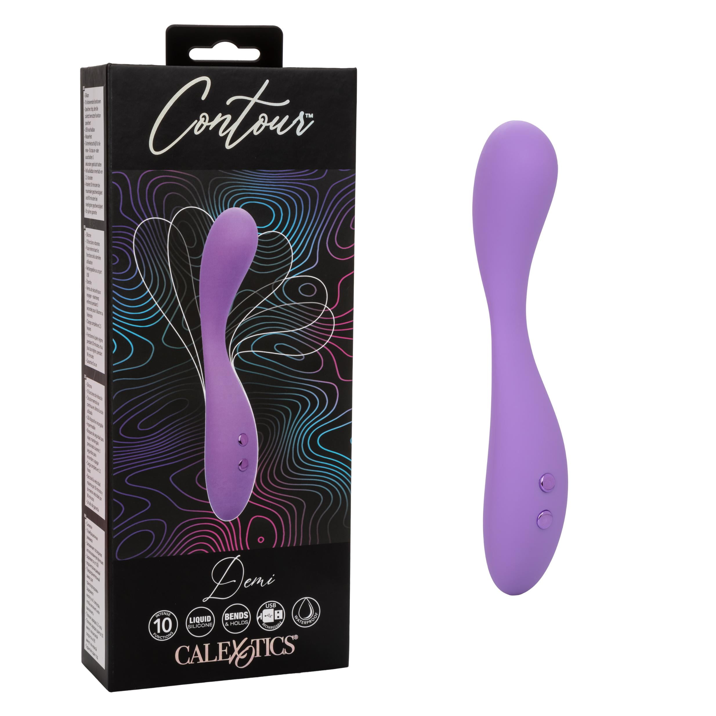 CalExotics Contour Demi Flexible Massager - Purple Personal Massage Wand -  Walmart.com