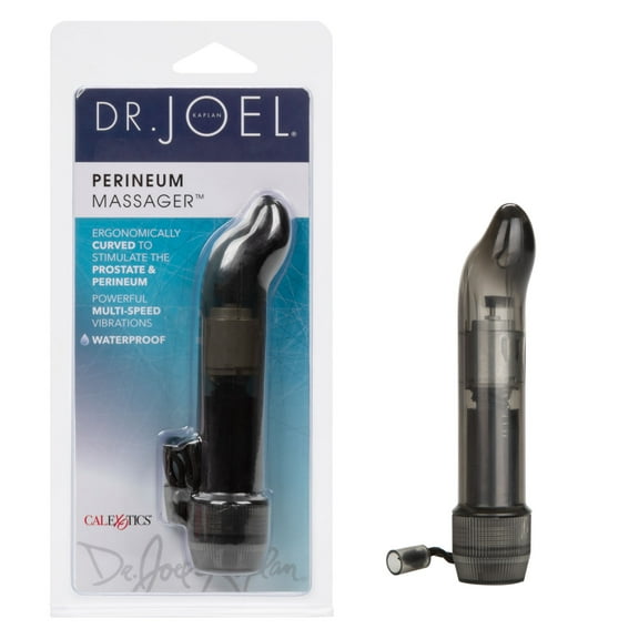 CalExotics Dr. Joel Kaplan Perineum Multi-Speed Curved Massager 4.5" Vibrator - Smoke