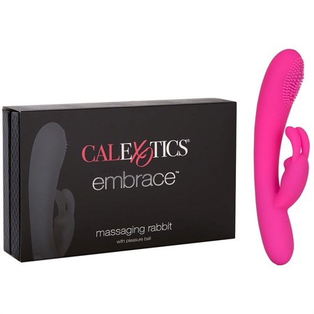 CalExotics Embrace Massaging Rabbit Vibrator, Pink