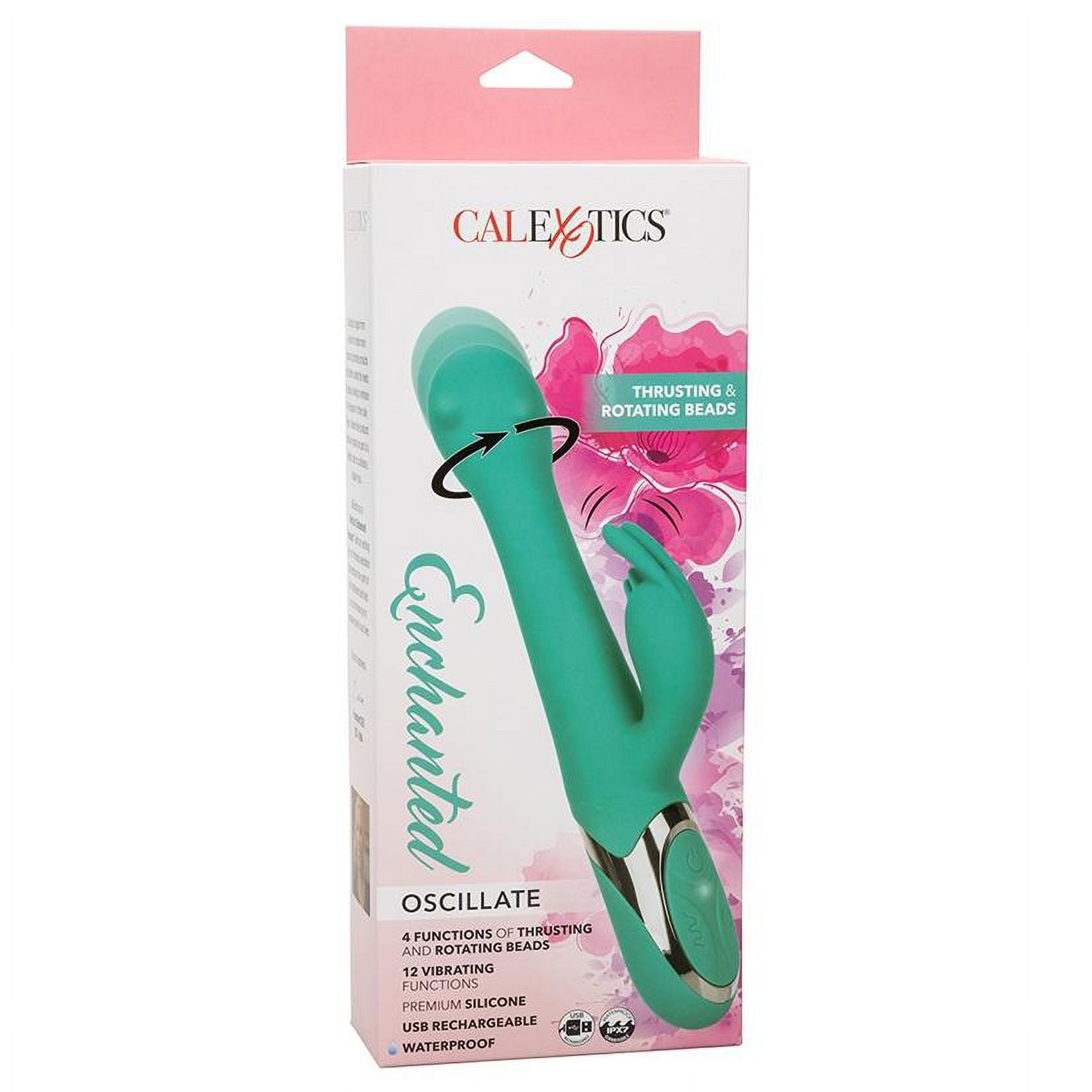 Cal Exotics Dual Motor 10 Function Rechargeable Butterfly Kiss Flicker Rabbit Vibrator