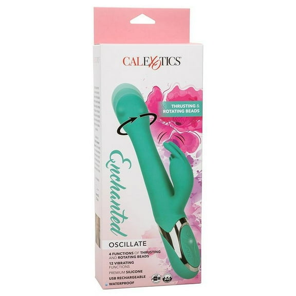 CalExotics Enchanted Oscillate Rabbit Vibrator, Mint