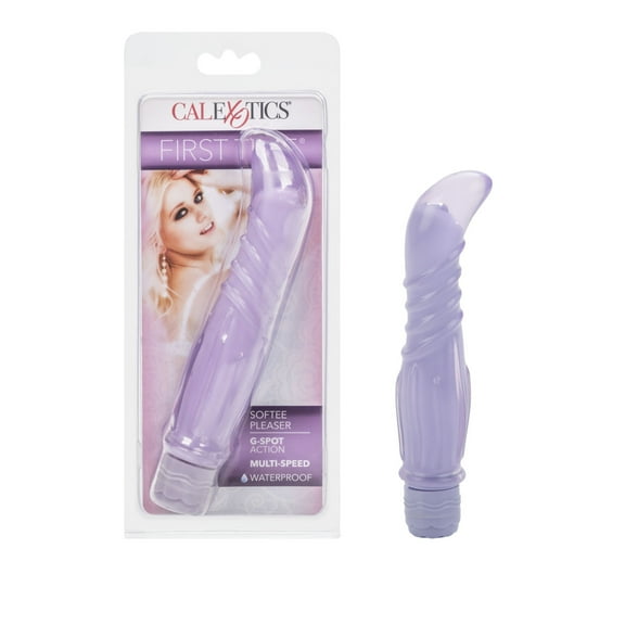 CalExotics First Time Multi-Speed Softee Pleaser Vibrator - Purple