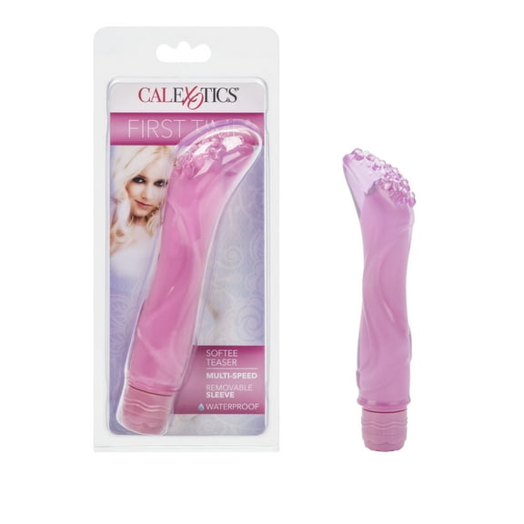 CalExotics First Time Multi-Speed Softee Teaser Vibrator - Pink