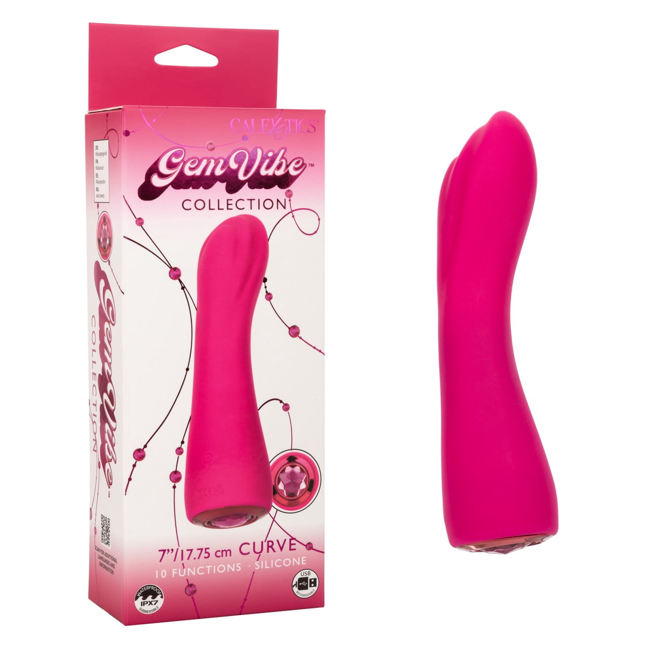 CalExotics Gem Vibe Collection Curve G-Spot Vibtator, Pink - Walmart.com