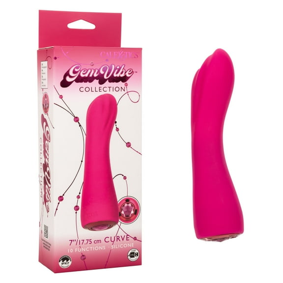 CalExotics Gem Vibe Collection Curve G-Spot Vibtator, Pink