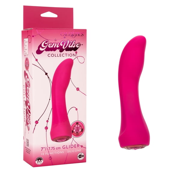 CalExotics Gem Vibe Collection Glider G-Spot Vibtator, Pink