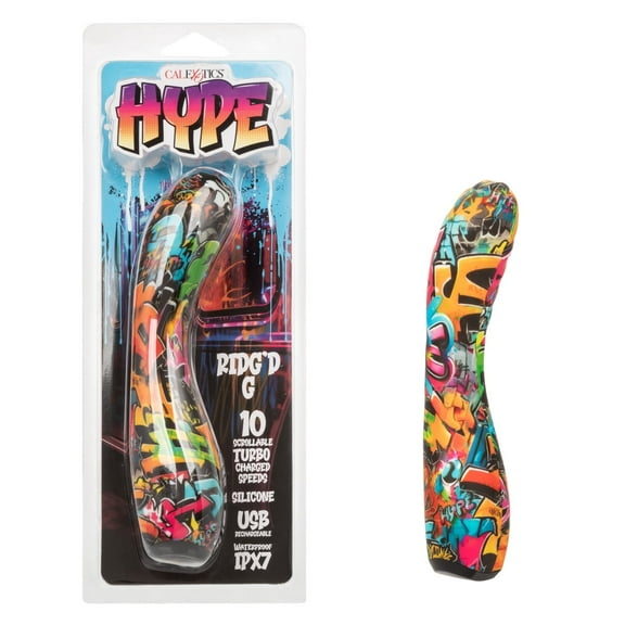 CalExotics Hype Ridg'd G G-Spot Vibrator, Multicolor