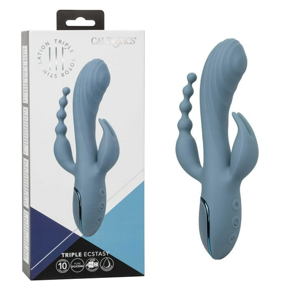 CalExotics Iii Triple G-Spot Vibrator Ecstasy - Blue