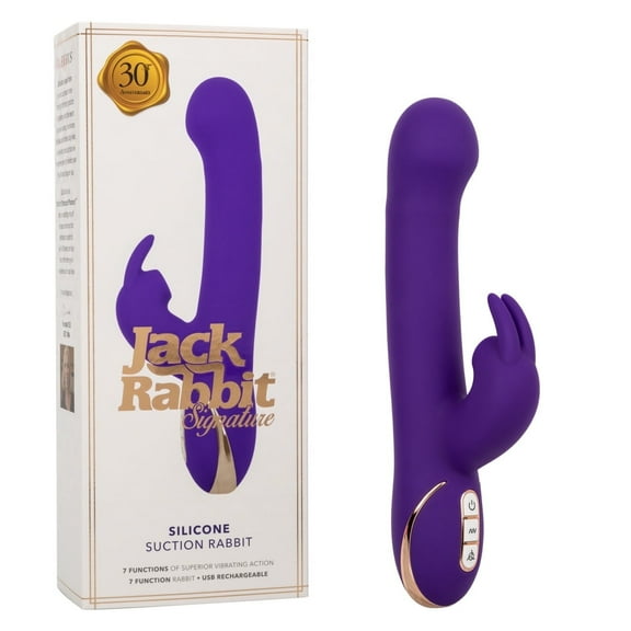 CalExotics Jack Rabbit Signature Suction Rabbit Vibrator, Purple