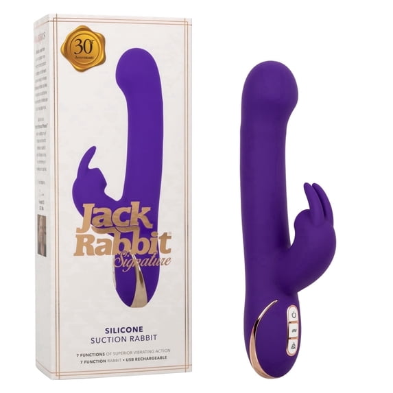 CalExotics Jack Rabbit Signature Suction Rabbit Vibrator, Purple