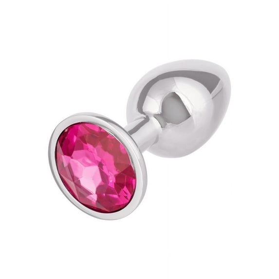 CalExotics Jewel Round Aluminum Anal Plug, Rose Large