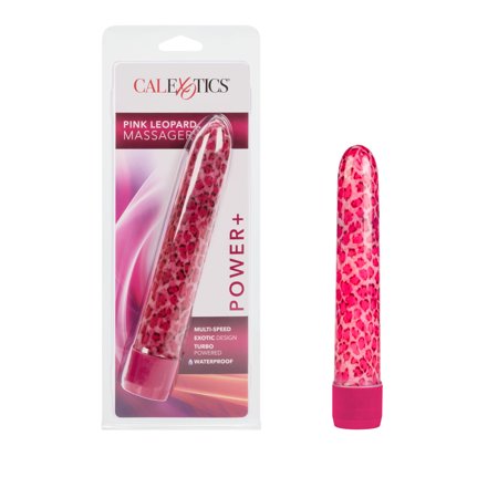 CalExotics Leopard Exotic Design Multi-Speed Vibrator Massager - Pink