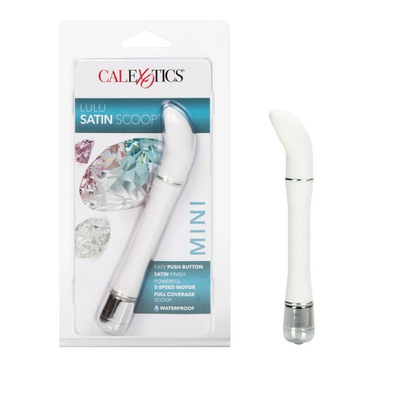 CalExotics Lulu Satin 2-Speed Scoop Pinpoint Pleasure Vibrator - White