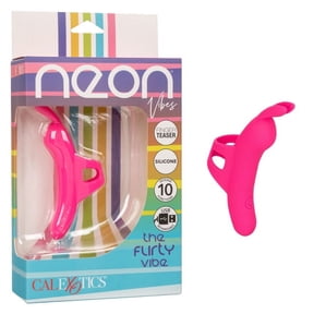 CalExotics Neon Vibes The Flirty Vibe Finger Vibrator, Pink