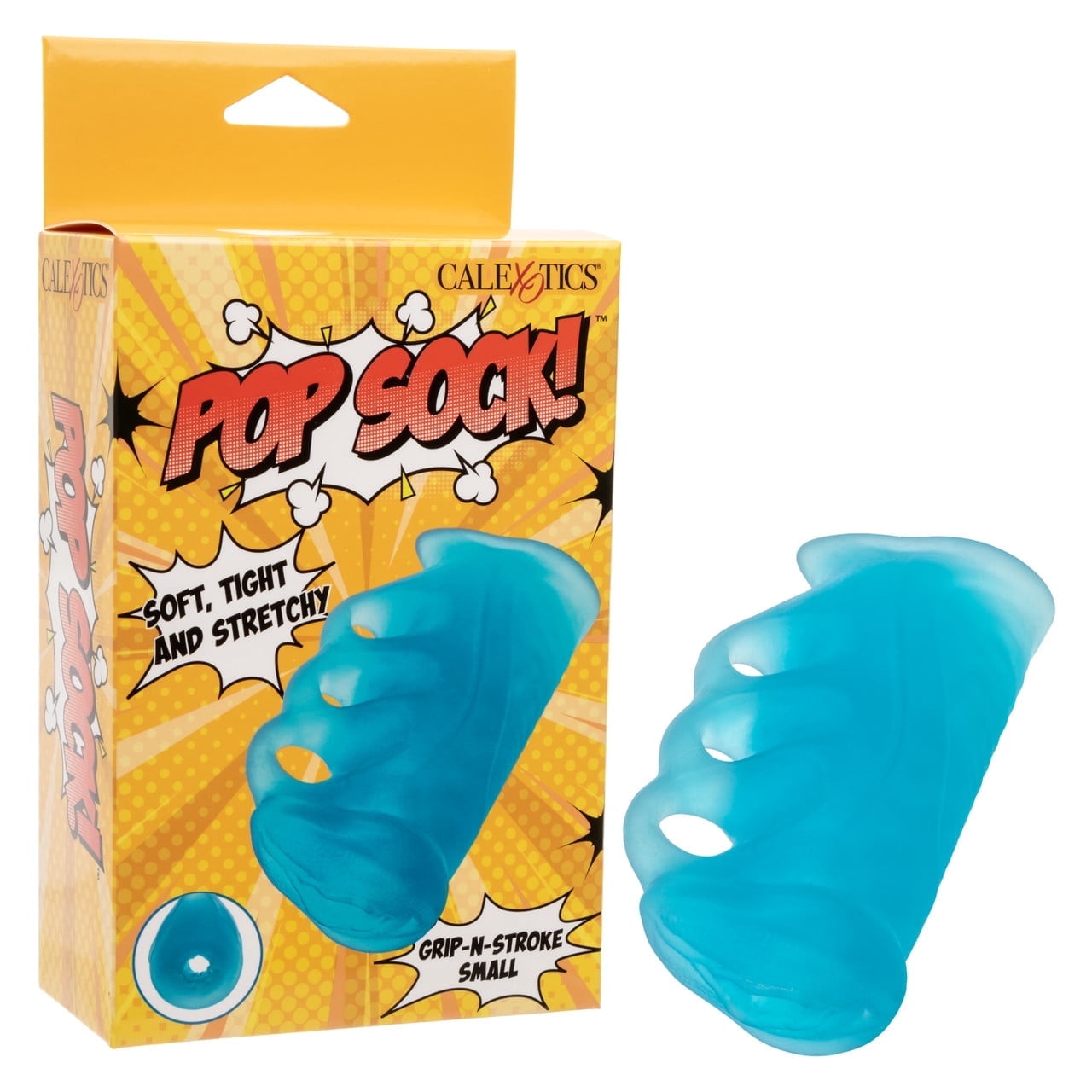CalExotics Pop Sock! Grip-N-Stroker for Men, Small, Blue - Walmart.com