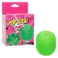 thumbnail image 1 of CalExotics Pop Sock Textured Silicone Stroker for Men, Green, 1 of 8