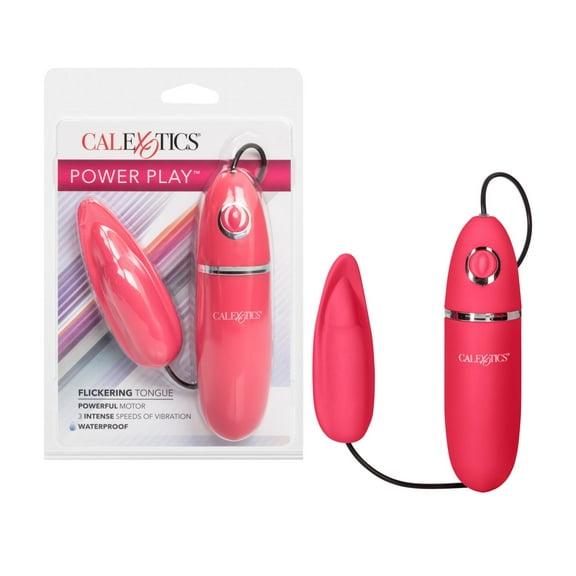 CalExotics Power Play 3-Speed Intense Flickering Tongue Bullet Vibrator - Pink