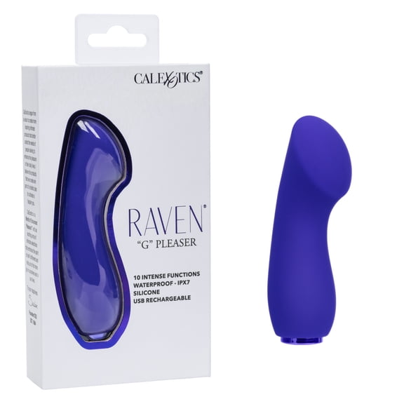 CalExotics Raven G Pleaser Rechargeable Silicone Mini Clitoral Vibrator, Purple