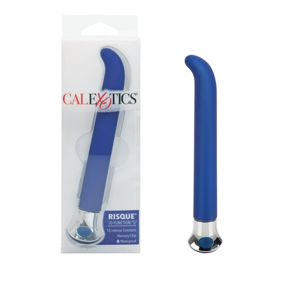 CalExotics Risqué 10-Function "G-Spot" Memory Chip Vibrator - Blue