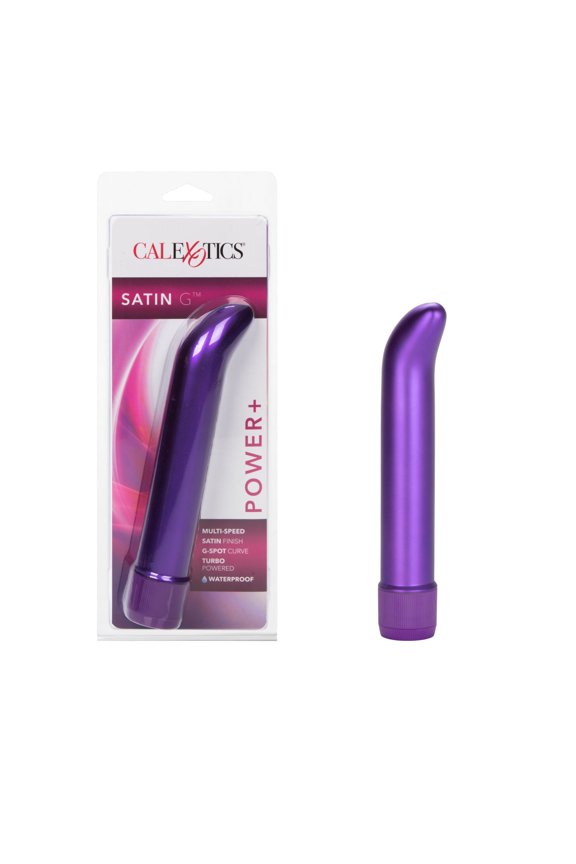 CalExotics Satin G-Spot Curved Multi-Speed Turbo Vibrator - Purple