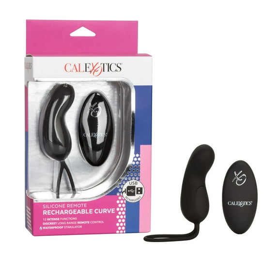 CalExotics Silicone Remote 12-Function Long Range Curve Silicone Massager