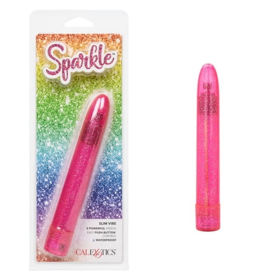 CalExotics Sparkle Slim Vibe G-Spot Vibrator, Pink