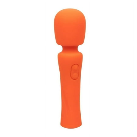 CalExotics Stella Liquid Silicone Personal Massage Wand, Orange, Full Body