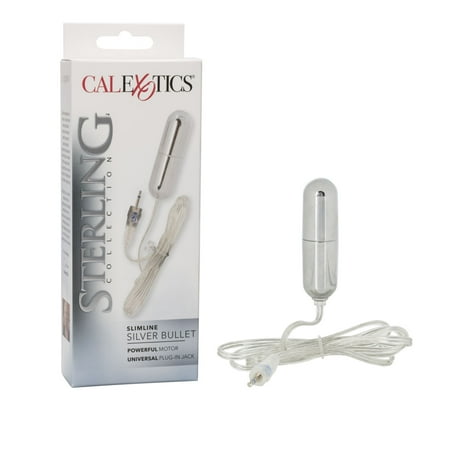 CalExotics Sterling Collection Slimline Silver Solo Bullet Plug-In - Silver