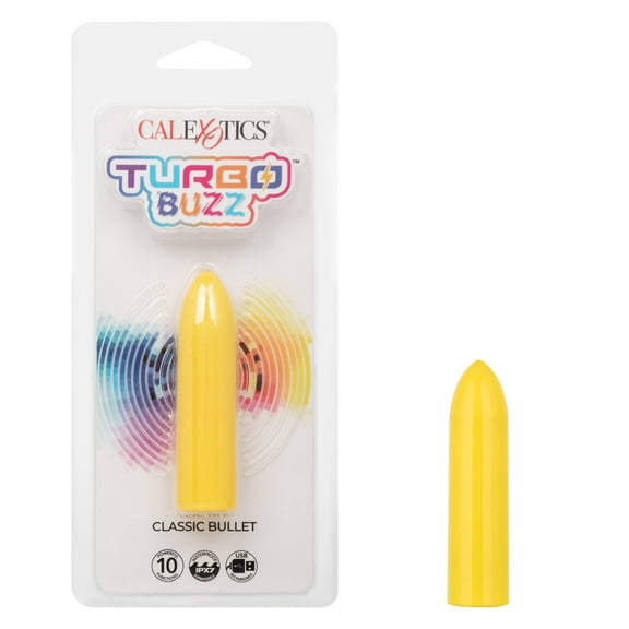 CalExotics Turbo Buzz Classic Bullet Vibrator, Yellow