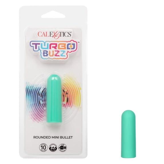 CalExotics Turbo Buzz Rounded Mini Bullet Vibrator, Green