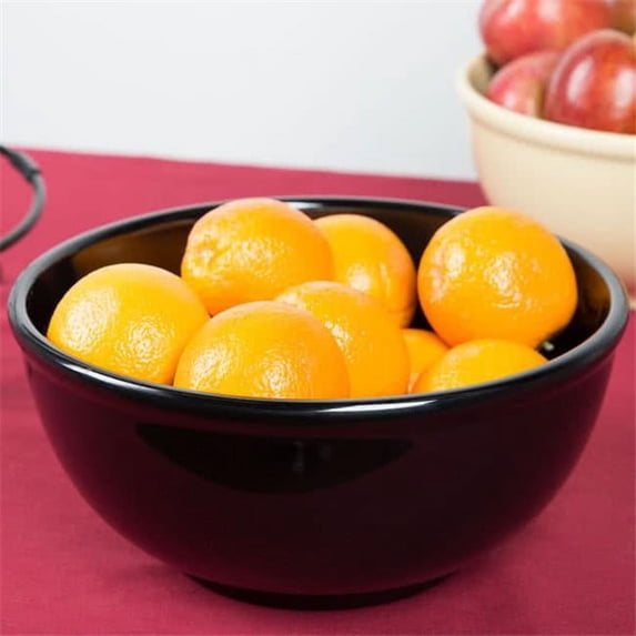 CalMil Ceramic Bowl Only, Black, 10 inch -- 3 per case.